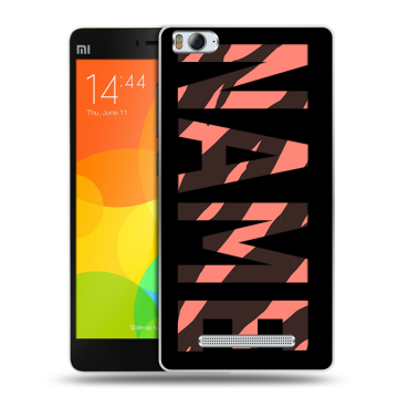 Пластиковый чехол на Xiaomi Mi 4c с принтом NAME