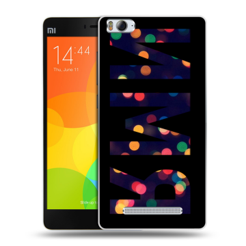 Пластиковый чехол на Xiaomi Mi 4c с принтом ИМЯ