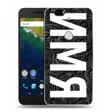 Силиконовый чехол на Google Huawei Nexus 6P с принтом ИМЯ