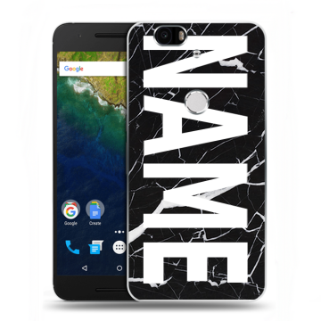 Силиконовый чехол на Google Huawei Nexus 6P с принтом NAME