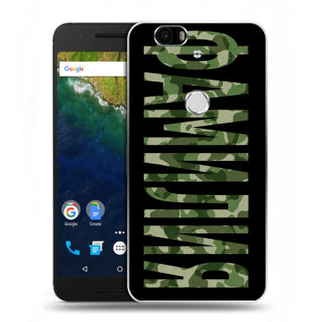 Силиконовый чехол на Google Huawei Nexus 6P с принтом ФАМИЛИЯ