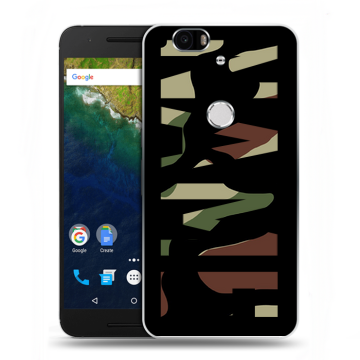 Силиконовый чехол на Google Huawei Nexus 6P с принтом NAME