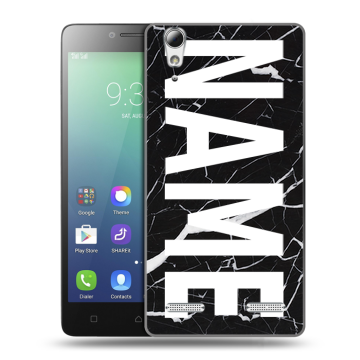 Силиконовый чехол на Lenovo A6010 с принтом NAME