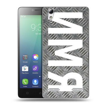 Силиконовый чехол на Lenovo A6010 с принтом ИМЯ