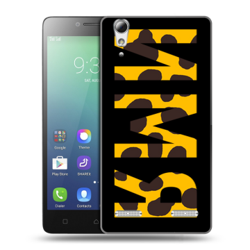 Силиконовый чехол на Lenovo A6010 с принтом ИМЯ