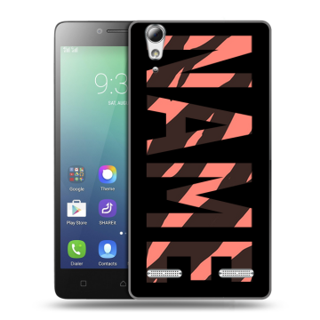 Силиконовый чехол на Lenovo A6010 с принтом NAME