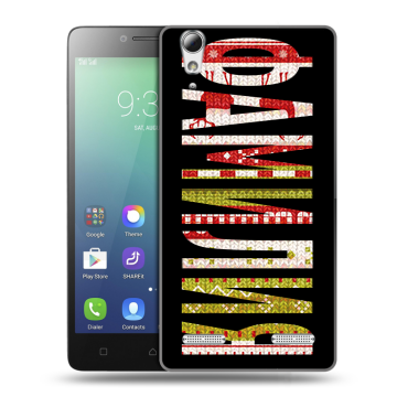Силиконовый чехол на Lenovo A6010 с принтом ФАМИЛИЯ