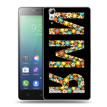 Силиконовый чехол на Lenovo A6010 с принтом ИМЯ