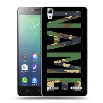Силиконовый чехол на Lenovo A6010 с принтом NAME