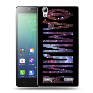 Силиконовый чехол на Lenovo A6010 с принтом ФАМИЛИЯ