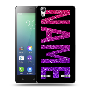 Силиконовый чехол на Lenovo A6010 с принтом NAME