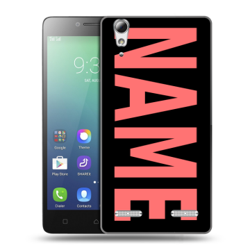 Силиконовый чехол на Lenovo A6010 с принтом NAME