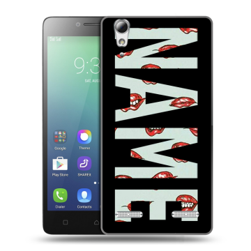 Силиконовый чехол на Lenovo A6010 с принтом NAME