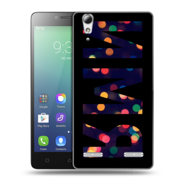 Силиконовый чехол на Lenovo A6010 с принтом ИМЯ