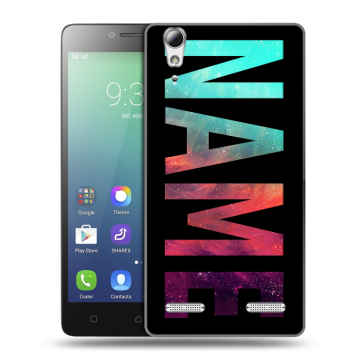 Силиконовый чехол на Lenovo A6010 с принтом NAME