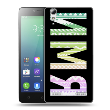 Силиконовый чехол на Lenovo A6010 с принтом ИМЯ