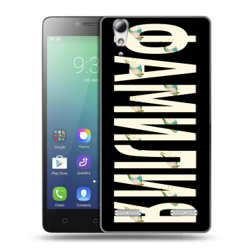 Силиконовый чехол на Lenovo A6010 с принтом ФАМИЛИЯ