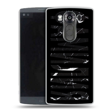 Силиконовый чехол на LG V10 с принтом ФАМИЛИЯ
