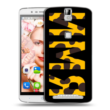 Пластиковый чехол на Elephone P8000 с принтом ИМЯ