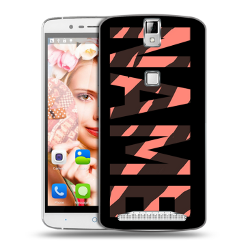 Пластиковый чехол на Elephone P8000 с принтом NAME