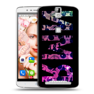 Пластиковый чехол на Elephone P8000 с принтом ИМЯ