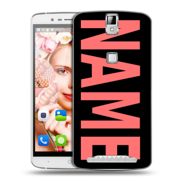 Пластиковый чехол на Elephone P8000 с принтом NAME