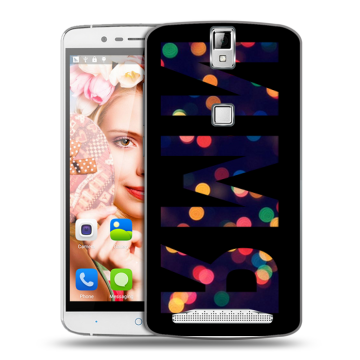 Пластиковый чехол на Elephone P8000 с принтом ИМЯ