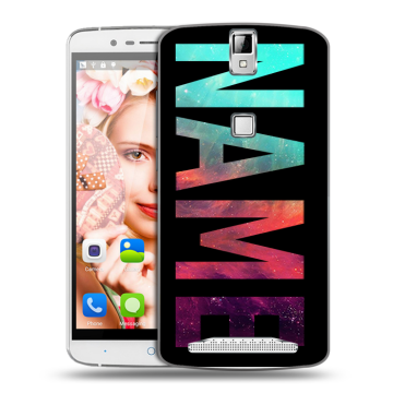 Пластиковый чехол на Elephone P8000 с принтом NAME