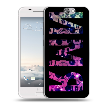 Силиконовый чехол на HTC One A9 с принтом ИМЯ