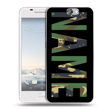 Силиконовый чехол на HTC One A9 с принтом NAME