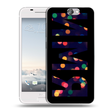 Силиконовый чехол на HTC One A9 с принтом ИМЯ