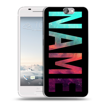 Силиконовый чехол на HTC One A9 с принтом NAME