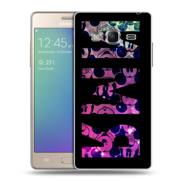 Пластиковый чехол на Samsung Z3 с принтом ИМЯ
