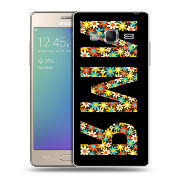 Пластиковый чехол на Samsung Z3 с принтом ИМЯ