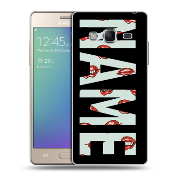Пластиковый чехол на Samsung Z3 с принтом NAME