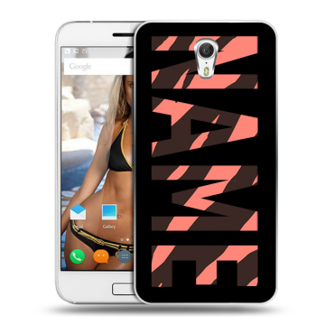 Силиконовый чехол на ZUK Z1 с принтом NAME