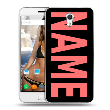 Силиконовый чехол на ZUK Z1 с принтом NAME