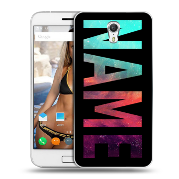Силиконовый чехол на ZUK Z1 с принтом NAME
