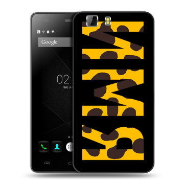 Силиконовый чехол на Doogee X5 с принтом ИМЯ