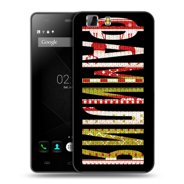 Силиконовый чехол на Doogee X5 с принтом ФАМИЛИЯ
