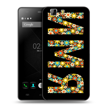 Силиконовый чехол на Doogee X5 с принтом ИМЯ