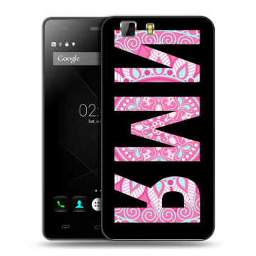 Силиконовый чехол на Doogee X5 с принтом ИМЯ
