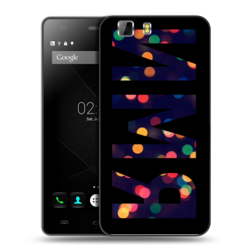 Силиконовый чехол на Doogee X5 с принтом ИМЯ