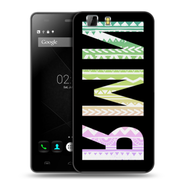 Силиконовый чехол на Doogee X5 с принтом ИМЯ