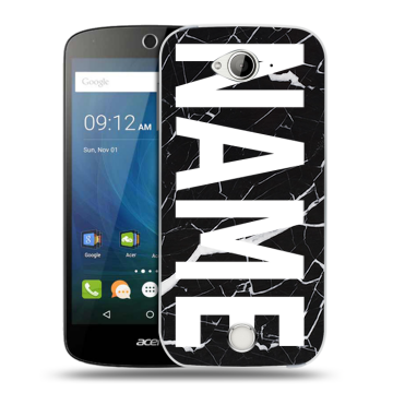 Силиконовый чехол на Acer Liquid Z530 с принтом NAME