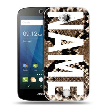 Силиконовый чехол на Acer Liquid Z530 с принтом NAME