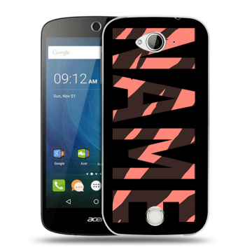 Силиконовый чехол на Acer Liquid Z530 с принтом NAME