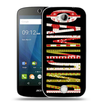 Силиконовый чехол на Acer Liquid Z530 с принтом ФАМИЛИЯ