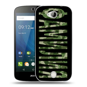 Силиконовый чехол на Acer Liquid Z530 с принтом ФАМИЛИЯ