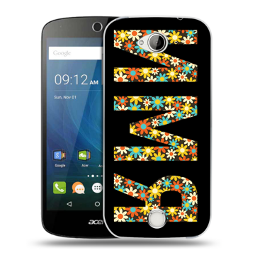 Силиконовый чехол на Acer Liquid Z530 с принтом ИМЯ